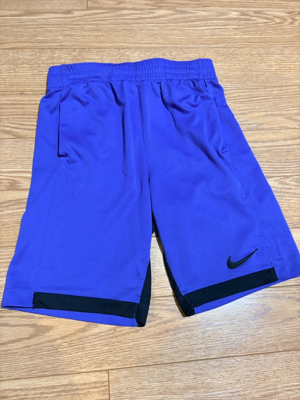 Nike Boys blue and Black Athletic Shorts